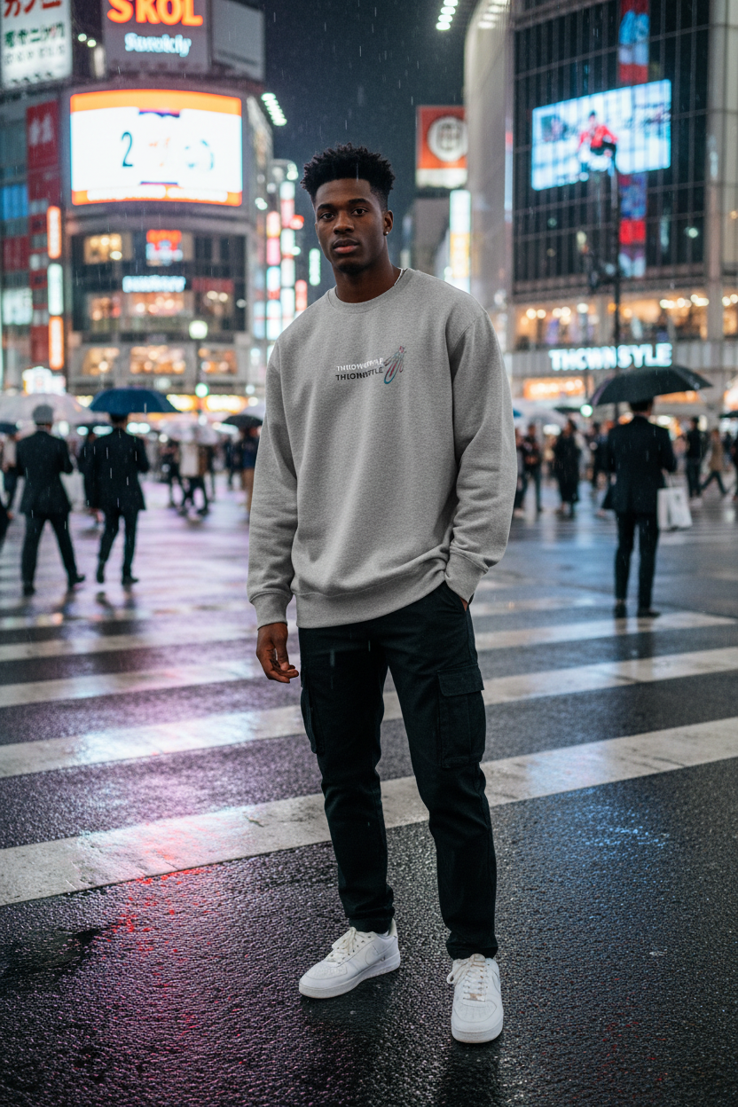 TOS-NEON Black Oversize Hoodie T.O.S